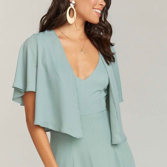 Show Me Your Mumu - Silver Sage - Morgan Dress + Bridal Cape - Picture 4 of 9